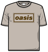 Oasis Tshirt - Classic Logo Brown