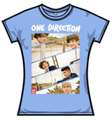 One Direction Tshirt - Band Sliced
