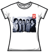 One Direction Tshirt - Black & White Band Photo