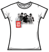 One Direction Tshirt - Group Photo White