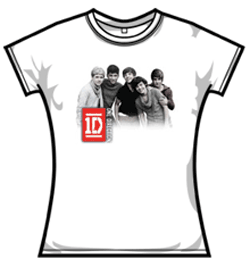 One Direction Tshirt - Group Photo White