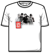 One Direction Tshirt - Group Photo White