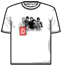 One Direction Tshirt - Group Photo White