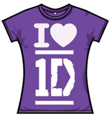 One Direction Tshirt - I Love 1d