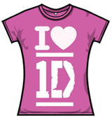 One Direction Tshirt - I Love 1d