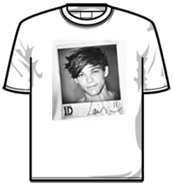 One Direction Tshirt - Louis Solo