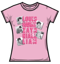 One Direction Tshirt - Names