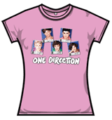 One Direction Tshirt - Polaroid Names