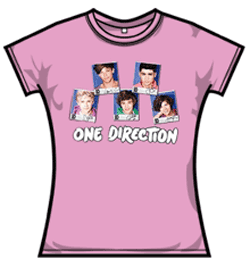 One Direction Tshirt - Polaroid Names