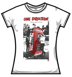 One Direction Tshirt - Take Me Home White
