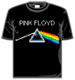 Pink Floyd Tshirt - Dark Pixel