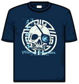 Pirates Of The Caribbean Tshirt - Skull Stamp