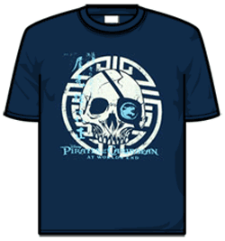 Pirates Of The Caribbean Tshirt - Skull Stamp