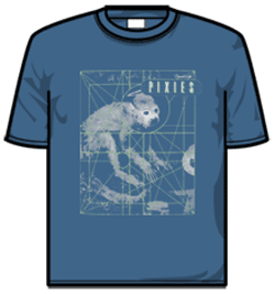 PIXIES - Monkey Grid T-Shirt OFFICIAL MERCHANDISE PIXIES - Monkey Grid T-Shirt OFFICIAL MERCHANDISE