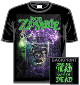 Rob Zombie Tshirt - Head Until Dead