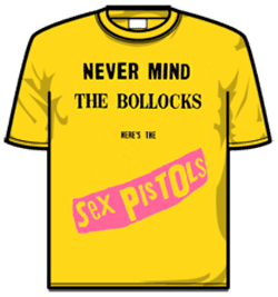 Sex Pistols Tshirt - Never Mind Yell