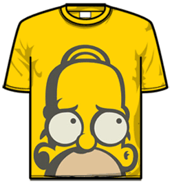 Simpsons Tshirt - Big Head Homer