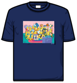 Simpsons Tshirt - Cast