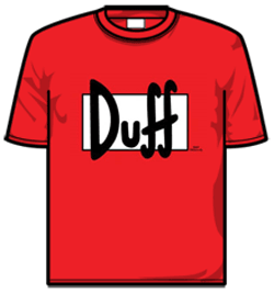 Simpsons Tshirt - Duff Beer