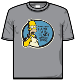 Simpsons Tshirt - Hard To Do