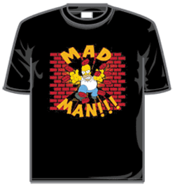 Simpsons Tshirt - Mad Man