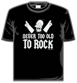 Simpsons Tshirt - Never Too Old