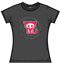 Skelanimals Tshirt - Cat Spiral