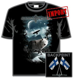 Sonata Arctica Tshirt - Wolf & Bird Finnish Flag