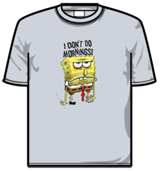 Spongebob Squarepants Tshirt - I Dont Do Mornings