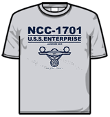 Star Trek Tshirt - Ncc 1701 Grey
