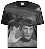 Star Trek Tshirt - Spock Allover 