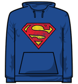 Superman Hoodie - Logo Distress