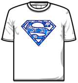 Superman Tshirt - Comic Blue