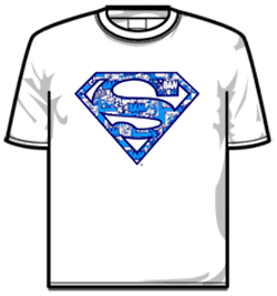 Superman Tshirt - Comic Blue