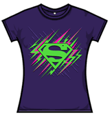 Superman Tshirt - Dayglo Krypton Graphic