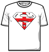 Superman Tshirt - England Flag