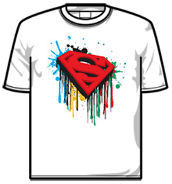 Superman Tshirt - Graffiti Colours