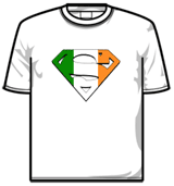Superman Tshirt - Irish Flag
