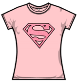 Superman Tshirt - Logo Pink