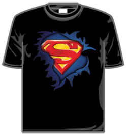 Superman Tshirt - Torn Logo