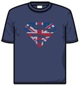 Superman Tshirt - Union Jack Flag