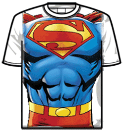 Superman Tshirt - White Suit