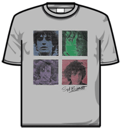 Syd Barrett Tshirt - Four Faces
