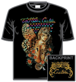 Tattoo Custom Tshirt - Butterfly Fairy