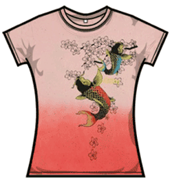Tattoo Fashion Tshirt - Oriental Carp