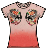 Tattoo Fashion Tshirt - Oriental Carp Chest