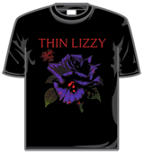 Thin Lizzy Tshirt - Black Rose2