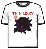 Thin Lizzy Tshirt - Black Rose