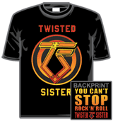 Twisted Sister Tshirt - Cant Stop Rock