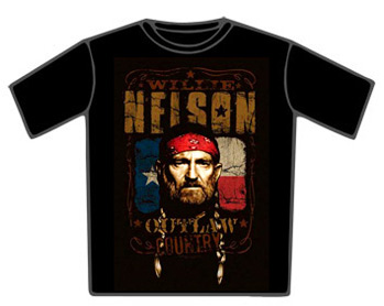 Willie Nelson Tshirt - Flag Country 